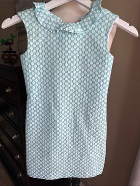 Maggie Breen polka dot dress with Peter Pan Collar girls size 8